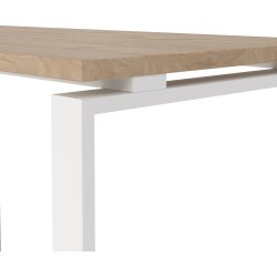 Small Officeline hjørneskrivebord 3 skuf, eg/hvid