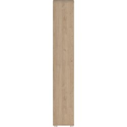 Small Officeline høj bogreol m/2 låger, hvid/eg