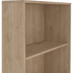 Small Officeline høj bogreol m/2 låger, hvid/eg