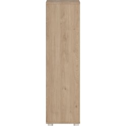 Small Officeline lav bogreol m/2 låger, hvid/eg