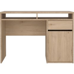 Small Officeline skrivebord 1 skab/1 skuffe, eg