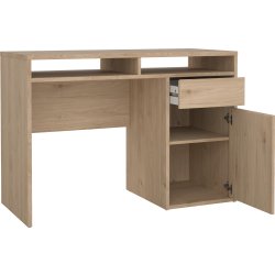 Small Officeline skrivebord 1 skab/1 skuffe, eg