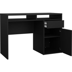 Small Officeline skrivebord 1 skab/1 skf, mat sort