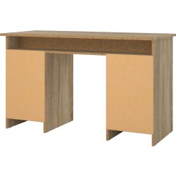 Small Officeline skrivebord 1 skab/3 skuf, eg/sort