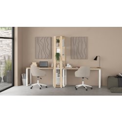 Small Officeline skrivebord 120x60 cm, eg/hvid