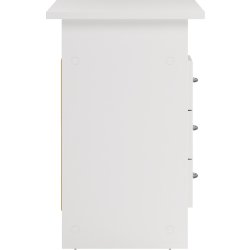 Small Officeline skrivebord 3 skuffer håndt., hvid