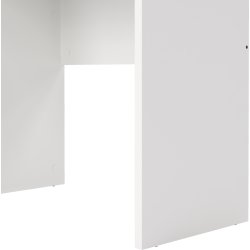 Small Officeline skrivebord 3 skuffer håndt., hvid