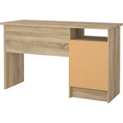 Small Officeline skrivebord 3 skuffer håndt., eg