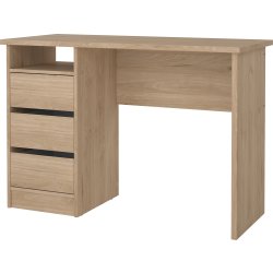 Small Officeline skrivebord 3 skuffer, eg