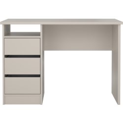 Small Officeline skrivebord 3 skuffer, gråbeige