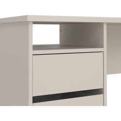 Small Officeline skrivebord 3 skuffer, gråbeige