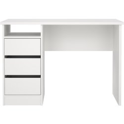 Small Officeline skrivebord 3 skuffer, hvid