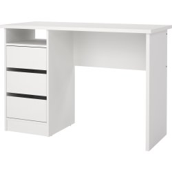 Small Officeline skrivebord 3 skuffer, hvid