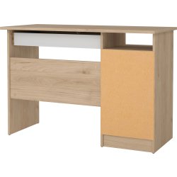 Small Officeline skrivebord 4 skuffer/1 lås, eg