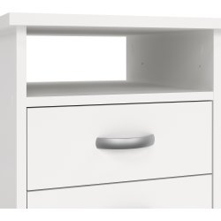 Small Officeline skrivebord 5 skuffer/1 lås, hvid