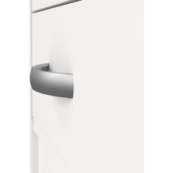 Small Officeline skrivebord 5 skuffer/1 lås, hvid