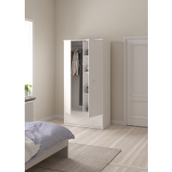 Coreline garderobeskab 2 døre/1 skuffe, højg. hvid