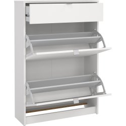 Coreline skoskab 2 låger/1 skuffe, hvid