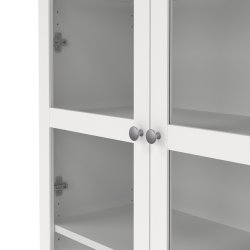 Serveline vitrineskab 2 døre, hvid