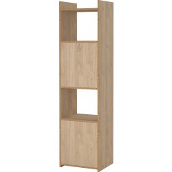 Small Officeline høj bogreol m/2 døre, eg