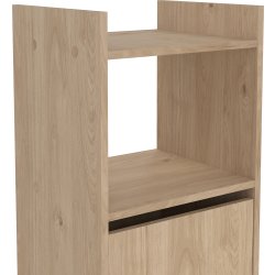 Small Officeline høj bogreol m/2 døre, eg