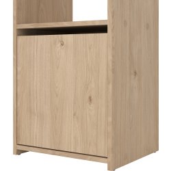 Small Officeline høj bogreol m/2 døre, eg