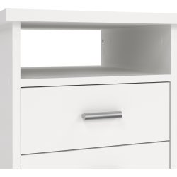 Small Officeline skrivebord 4 skuffer, hvid