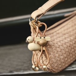 Kay Bojesen Nøglering Abe, træ/brun