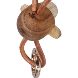 Kay Bojesen Nøglering Abe, træ/brun