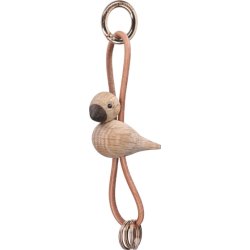 Kay Bojesen Nøglering Fugl, træ/brun