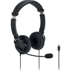 KENSINGTON Headset, Classic -EQ USB-C Mic Vol Ctrl