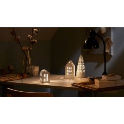 Kähler Urbania Lyshus Herregård H17cm, hvid