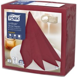 Tork Linstyle Middagsserviet, Bordeaux, 50 stk.