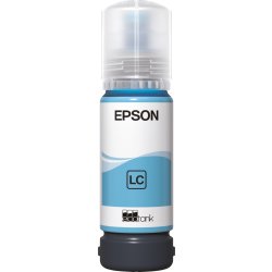 Epson 107 EcoTank blækpatron, lys cyan, 70 ml