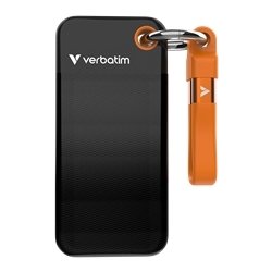Verbatim USB nøglering 3.2 Gen 2 256GB, sort