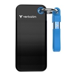 Verbatim USB nøglering 3.2 Gen 2 512GB, sort