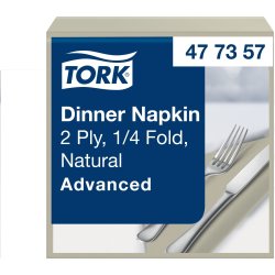 Tork Middagsserviet, 2-lag, Natur, 150 stk.