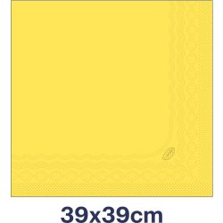 Tork Middagsserviet, 3-lag, Gul, 100 stk.