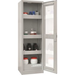 Kemiskab m/vindue til giftig kemi, 600x500x1950mm