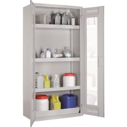 Kemiskab m/vindue til giftig kemi, 950x500x1950mm