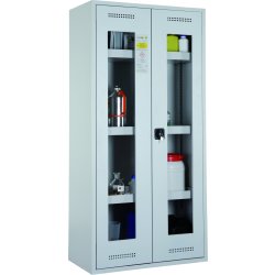 Kemiskab m/vindue til giftig kemi, 950x500x1950mm