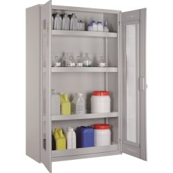 Kemiskab m/vindue til giftig kemi, 1200x500x1950mm
