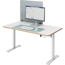 Leitz bordskærmvæg højdejust. 70x80cm, grå