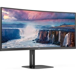 AOC skærm - 34", CU34V5C - 3440x1440 UWQHD 100Hz