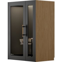 PhoneAlone Arbejdsboks, Sort/ Eg lameller