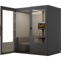 PhoneAlone Mødeboks, 4 pers., Grå