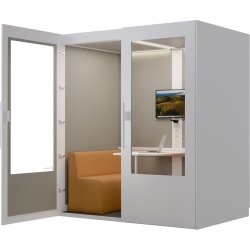 PhoneAlone Mødeboks, 4 pers., Hvid