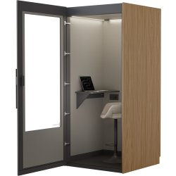 PhoneAlone Telefonboks, Grå/lys eg