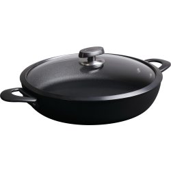 Scanpan Pro SB+ Sauterpande med glaslåg, 32 cm.