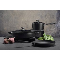 Scanpan Pro SB+ Kasserolle med glaslåg, 1,8L.